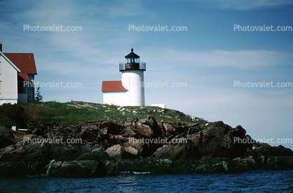 Curtis Island Lighthouse, Camden, Maine, East Coast, Eastern Seaboard, Atlantic Ocean