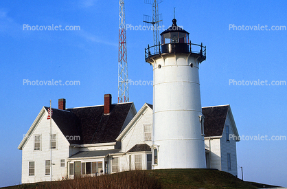 Nobska Point Lighthouse, Massachusetts, Cape Cod, 1960s