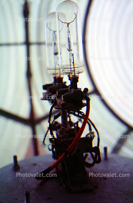 Light, Lamp, Fresnel Lens, Point Arena Lighthouse, California, West Coast, Pacific Ocean