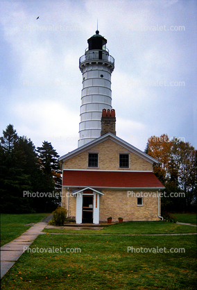 Cana Island Lighthouse, Door County, Greenbay Peninsula, Wisconsin, Lake Michigan, Great Lakes