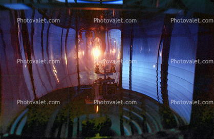 Lamp, First order Fresnel Lens, Yaquina Head Lighthouse, Oregon, West Coast, Pacific Ocean