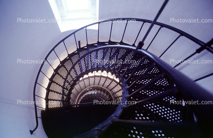 Yaquina Head Lighthouse, Oregon, West Coast, Pacific Ocean, spiral staircase
