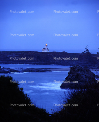 Cape Arago Lighthouse, Chief's Island, Oregon, West Coast, Pacific Ocean
