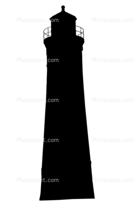 Kenosha Southport Lighthouse silhouette, Simmons Island, Kenosha, Wisconsin, Lake Michigan, Great Lakes, logo, shape