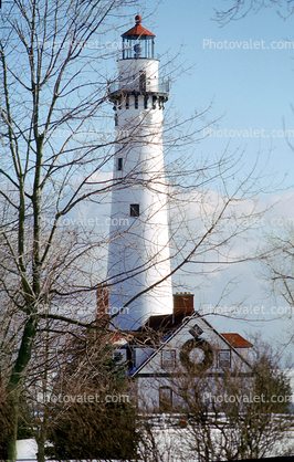 Wind Point Lighthouse, north of Racine, Wisconsin