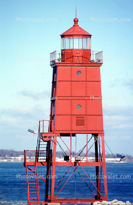 Racine Breakwater Lighthouse, Wisconsin, Lake Michigan, Great Lakes
