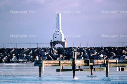 Port Washington Breakwater  Lighthouse, Wisconsin, Lake Michigan, Great Lakes