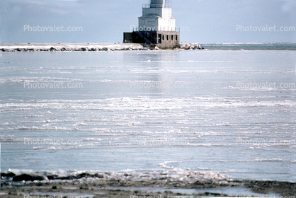 Manitowoc Breakwater Lighthouse, Wisconsin, Lake Michigan, Great Lakes