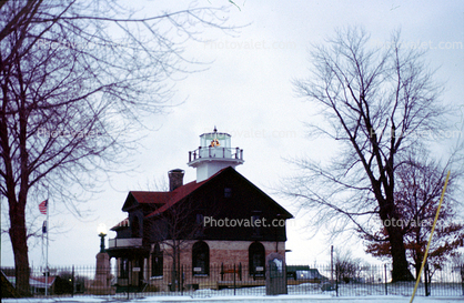 Old Michigan City Lighthouse, Indiana, Lake Michigan, Great Lakes