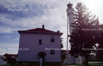 Sturgeon Bay Ship Canal Lighthouse, Sturgeon Bay, Door County, Green Bay Peninsula, Wisconsin, Lake Michigan, Great Lake