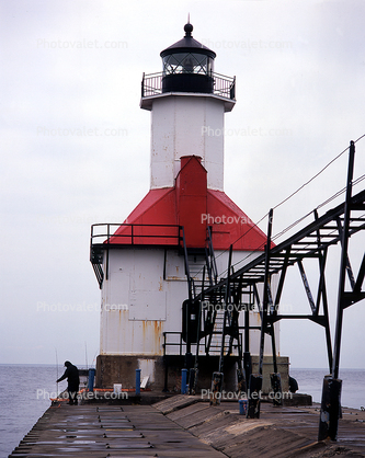 Saint Joseph Harbor Lighthouse, Lake Michigan, Great Lakes