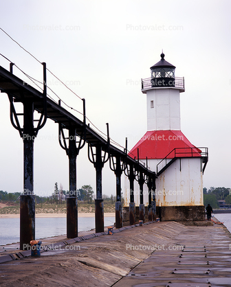 Saint Joseph Harbor Lighthouse, Lake Michigan, Great Lakes