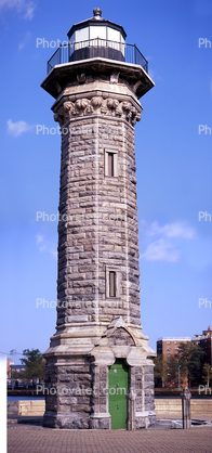Blackwell Island Lighthouse, East River, Roosevelt Island, New York City, East Coast, Eastern Seaboard, Atlantic Ocean, Panorama