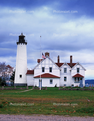 Point Iroquois Lighthouse, Michigan, Lake Superior, Great Lakes