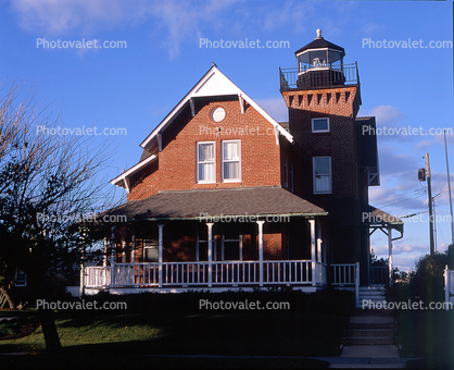 Sea Girt Lighthouse, New Jersey, East Coast, Atlantic Ocean, Eastern Seaboard