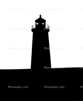 Newburyport Harbor Lighthouse silhouette, Plum Island, Merrimack River, East Coast, Eastern Seaboard, Atlantic Ocean, Harbor, logo, shape