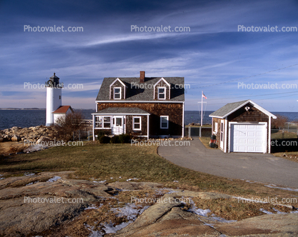 Annisquam Lighthouse, Wigwam Point, Massachusetts, East Coast, Eastern Seaboard, Atlantic Ocean, Harbor