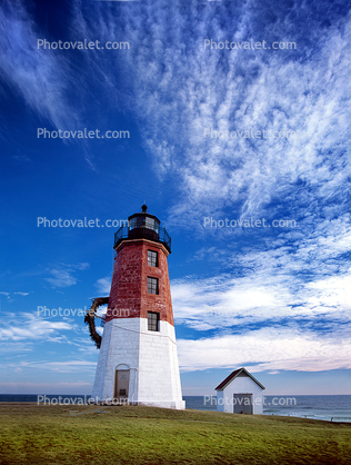 Point Judith Light, Rhode Island Sound, Atlantic Ocean, East Coast, Eastern Seaboard