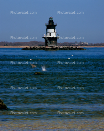 Orient Point Lighthouse, Long Island, New York State, Atlantic Ocean, Eastern Seaboard, East Coast