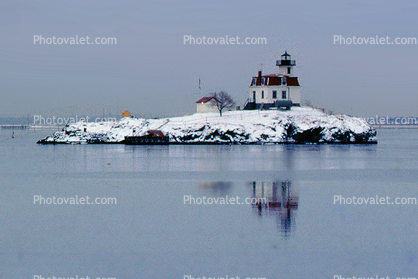 Pomham Rocks Light, East Providence, Rhode Island, Octagonal on square house, Atlantic Seaboard, East Coast