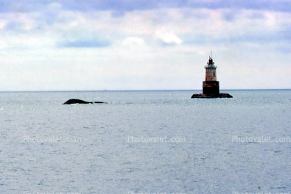 lighthouse on a tiny island