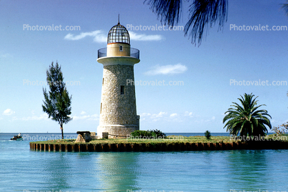 Boca Chita Lighthouse, Boca Chita Key, Biscayne Bay, Florida, 1954, 1950s