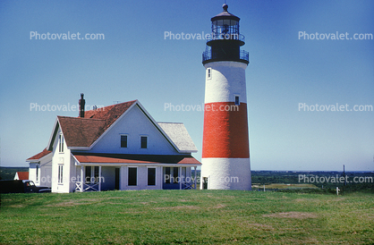 Sankaty Head Lighthouse, Nantucket, Massachusetts, East Coast, Eastern Seaboard, Atlantic Ocean