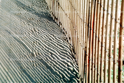 beach, sand, fence shadow, texture