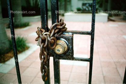 Chain, Lock, Locked, Gate