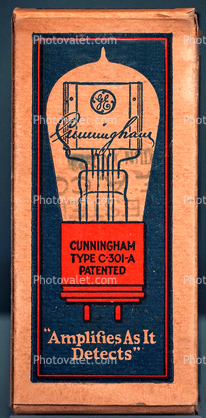 Cunningham Type C-301-A Amplifier Tube