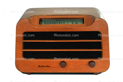 Detrola Model 579 radio, Plywood, wood, 1946