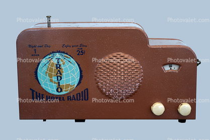 Tradio Model LU06 1946, Coin Operated Hotel Radio, 1940s