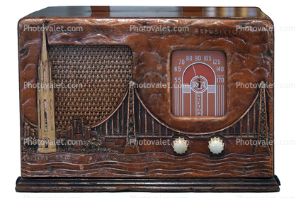RCA Victor radio, Model 40X57 Golden Gate International Exposition 1939, photo-object