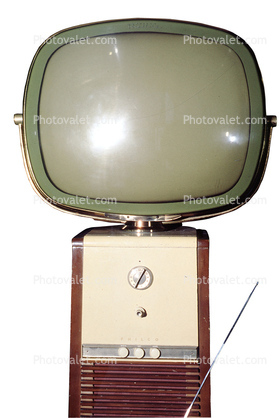 Philco Predicta Television Set, Model 4654, 1959, photo-object, object, cut-out, cutout