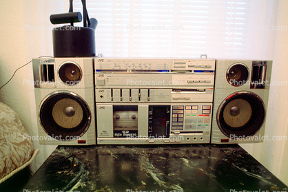JVC Boom Box, Cassette Tape Player, 2000