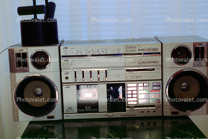 JVC Boom Box, Cassette Tape Player, 2000