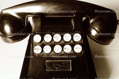 Early Phone, Pushbutton Desk Set