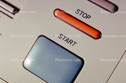 Stop and start Button for a fax machine
