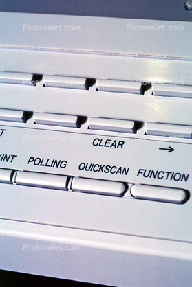 buttons to push, fax machine