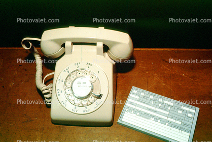 Dial, Rotary, Phone, 500 Type Desk Set, 1950s