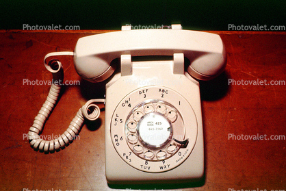 Dial, Rotary, Phone, 500 Type Desk Set, 1950s