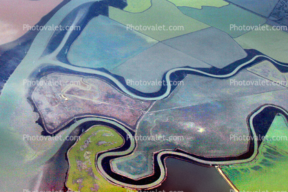 Coyote Creek, Mud Slough, Alviso Slough, Guadalupe Slough, Fremont, salt ponds