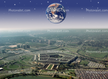 Pentagon and the future of Earth, Global Warming, Photo-Illustration