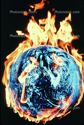 Global Warming, Earth, Globe, Ball, The World Ablaze