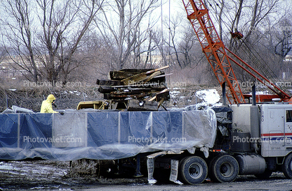 Sludge, Crane, Hazmat, Tractor, Truck, Superfund Clean-up site, Hard-Hat, Superfund