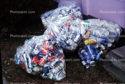 Plastic Bags of Aluminum Cans