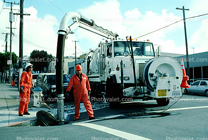 Drain, Vacuum Suction Sewage Truck