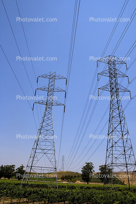 Transmission Towers, Pylons, Sonoma County