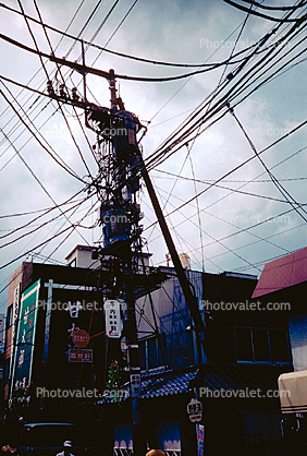 Transmission Lines, Powerline, Tangled Mess, Powerpole, Cables