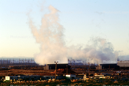 Billowing Smoke, Pollution, Navajo Coal Power Generating Station, Plant, Arizona